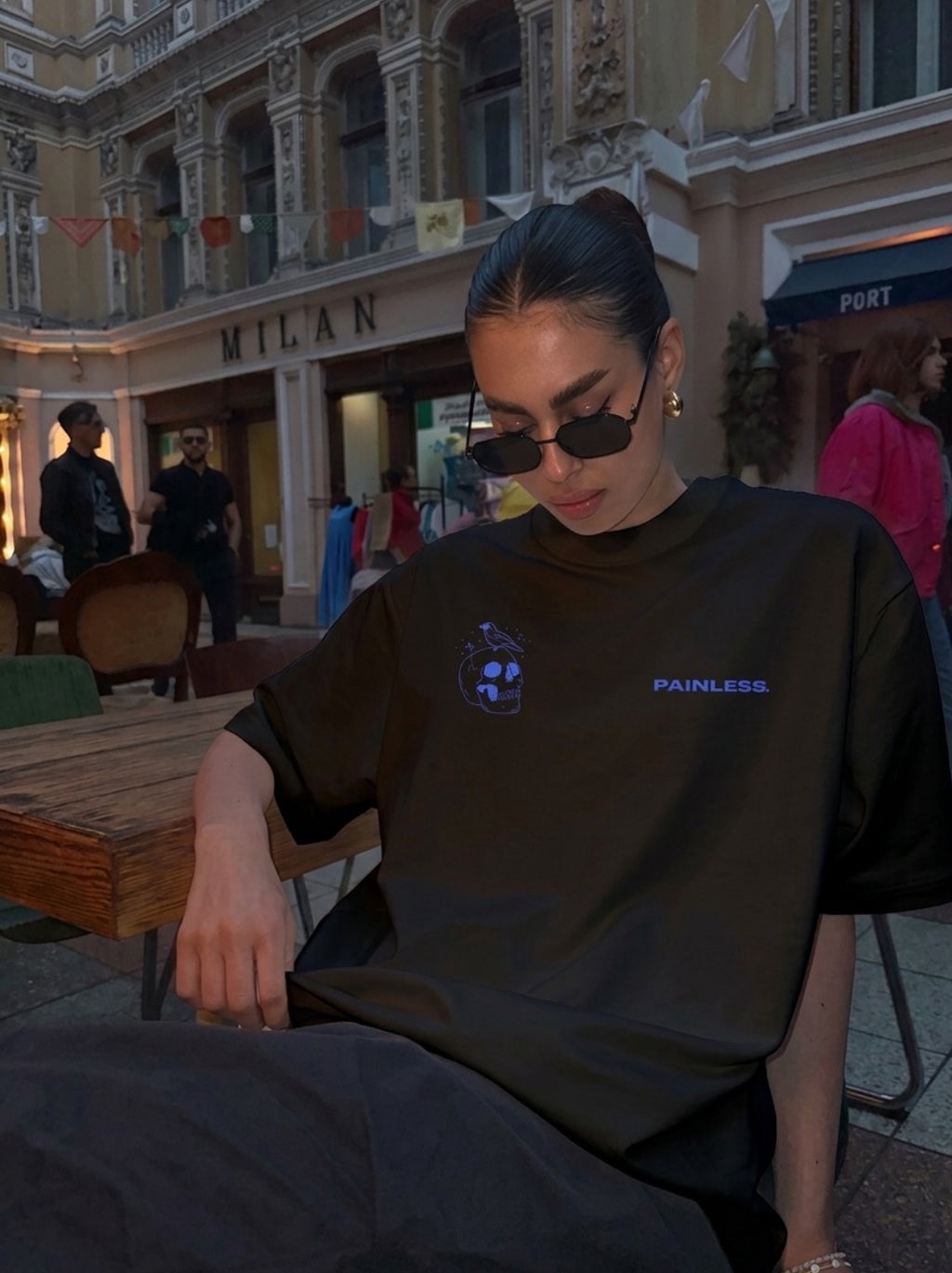 Skeleton Cowboy Oversize T-Shirt