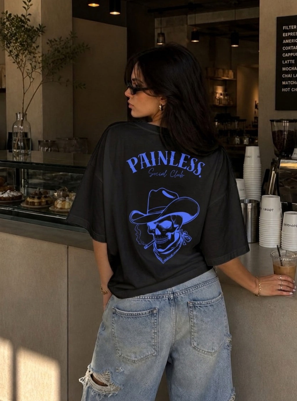 Skeleton Cowboy Oversize T-Shirt